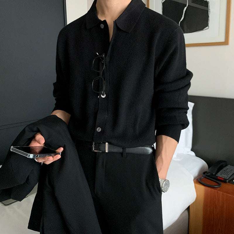 Cardigan con Colletto Uomo - Old Money® - Old Money®