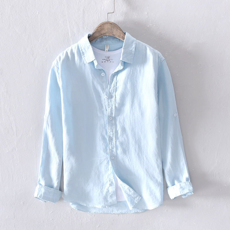 Camicia in Lino Bianca - Old Money® - Old Money®