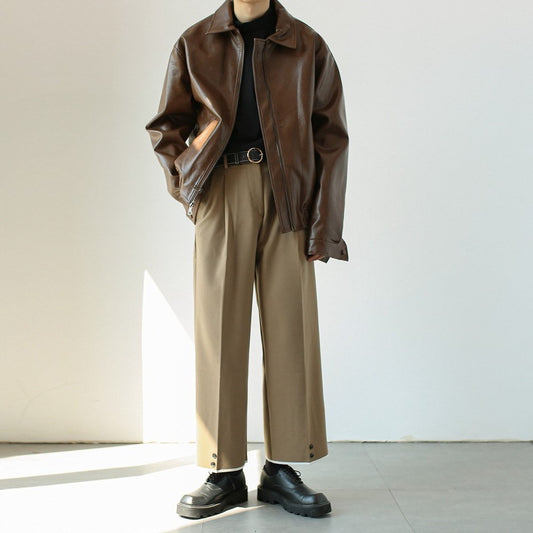 Giacca Casual in pelle Uomo - Old Money®