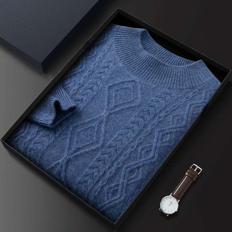 Maglione Girocollo con Trecce in Cashmere - Old Money® - Old Money®