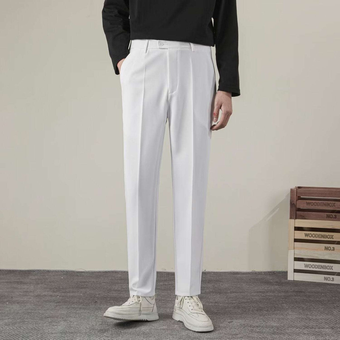 Pantaloni Classici con Chiusura Estesa - Old Money®