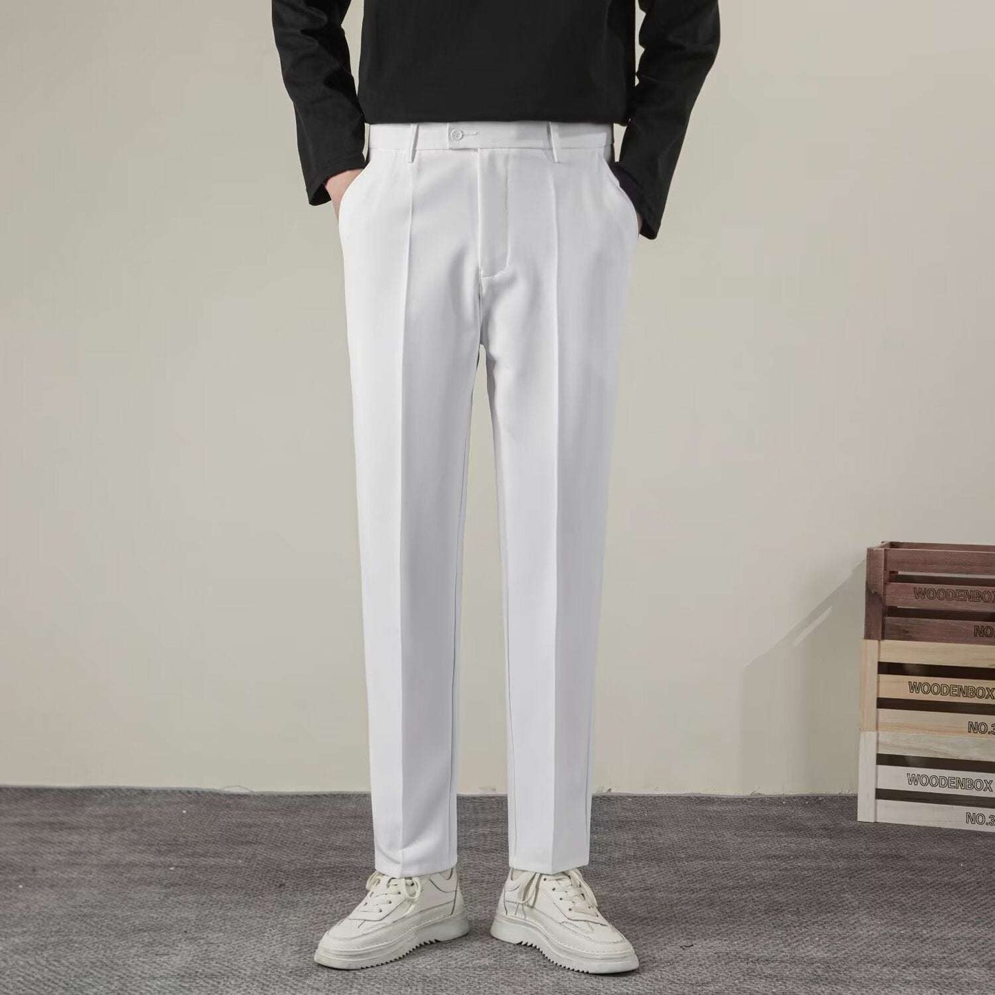 Pantaloni Classici con Chiusura Estesa - Old Money®