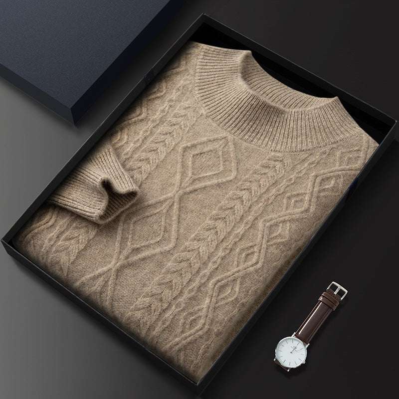 Maglione Girocollo con Trecce in Cashmere - Old Money® - Old Money®