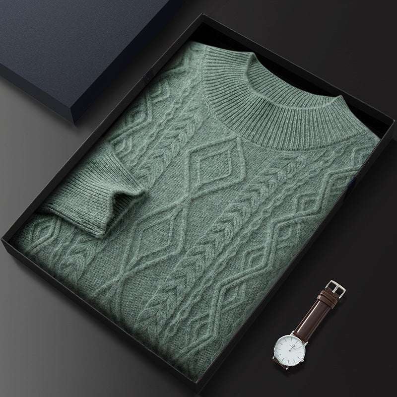 Maglione Girocollo con Trecce in Cashmere - Old Money® - Old Money®