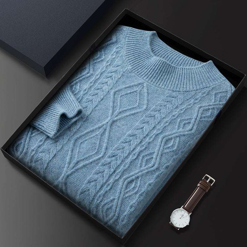 Maglione Girocollo con Trecce in Cashmere - Old Money® - Old Money®