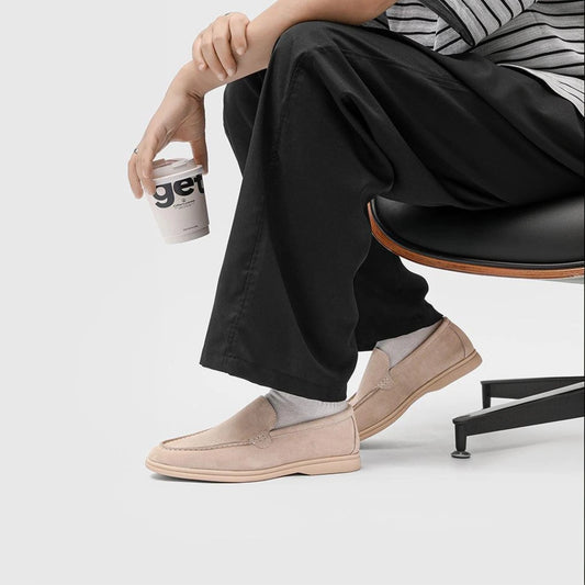 Mocassini Driving Shoes Uomo Camoscio Old Money | Old Money®