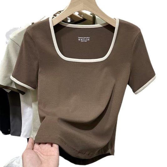 T-shirt femme - Court/Ajusté Old Money