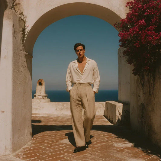 Come Abbinare Pantaloni Lino Uomo: Guida Completa agli Outfit Perfetti 2025 - Old Money®