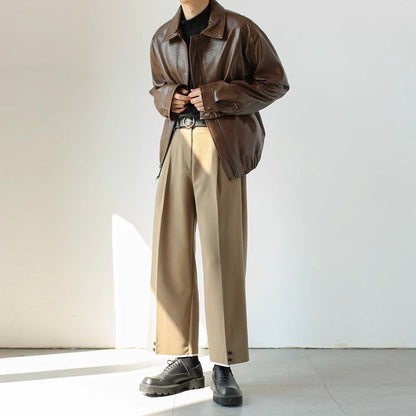 Giacca Casual in pelle Uomo - Old Money®