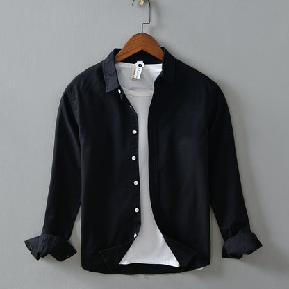 Camicia in Lino Bianca - Old Money® - Old Money®
