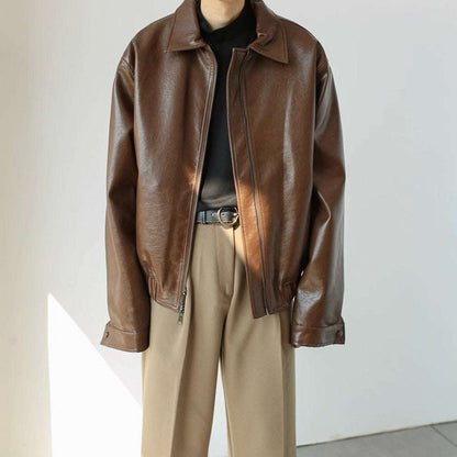 Giacca Casual in pelle Uomo - Old Money®
