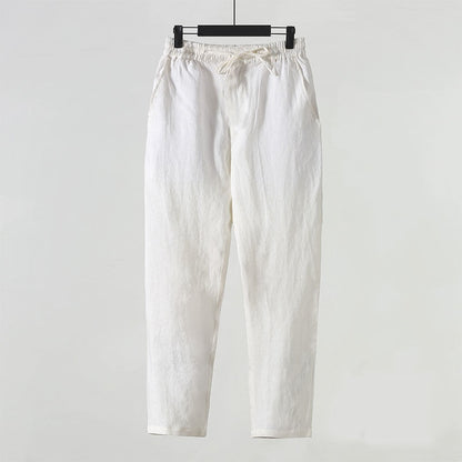 Pantaloni di Lino alla Caviglia - Old Money®
