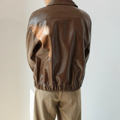 Giacca Casual in pelle Uomo - Old Money®