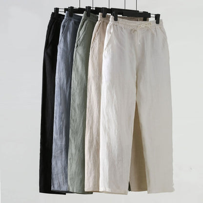 Pantaloni di Lino alla Caviglia - Old Money®