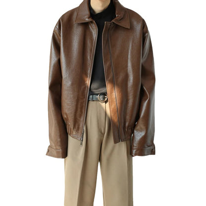 Giacca Casual in pelle Uomo - Old Money®
