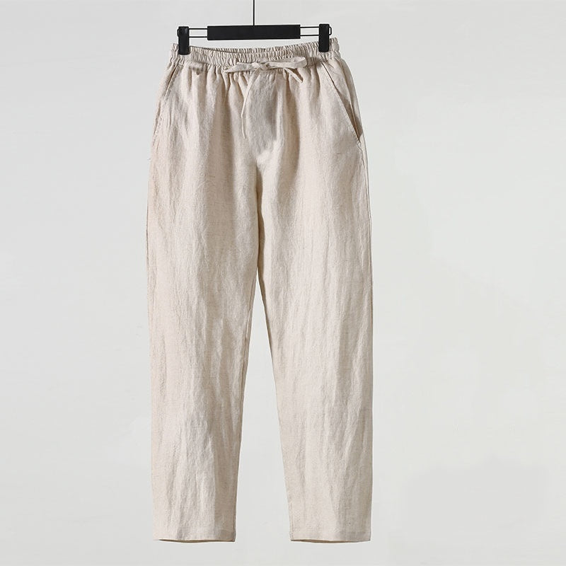 Pantaloni di Lino alla Caviglia - Old Money®