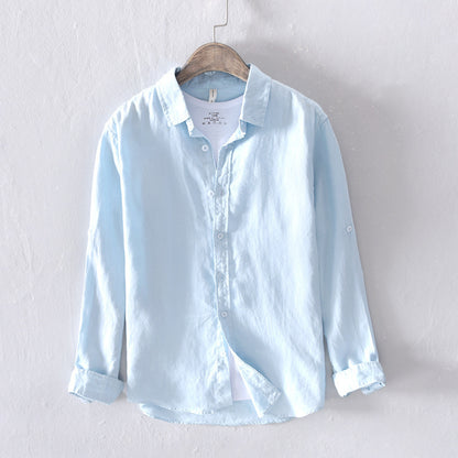 Camicia in Lino Bianca - Old Money® - Old Money®