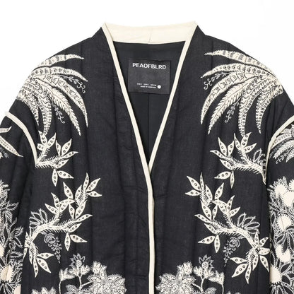 Giacca Kimono Donna Nera - Old Money®