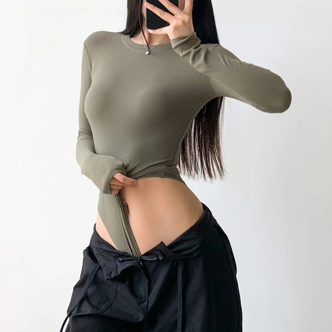 Body Donna Maniche Lunghe - Old Money®