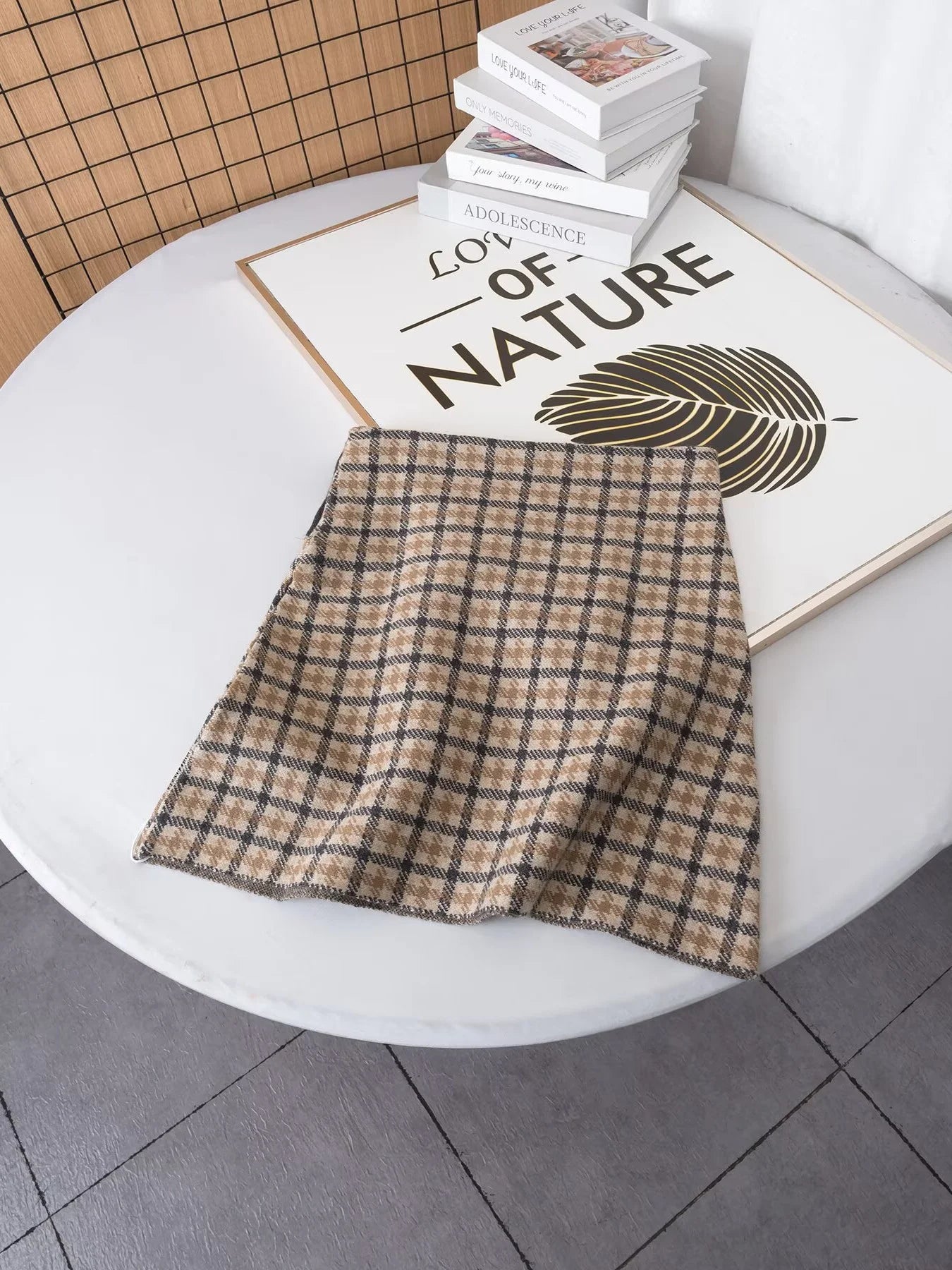 Completo Giacca e Gonna a Quadri Donna - Old Money®