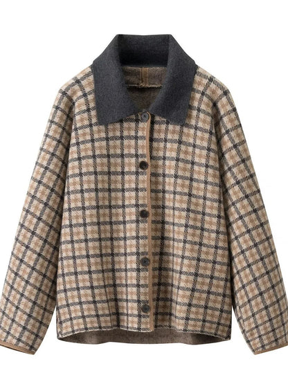 Completo Giacca e Gonna a Quadri Donna - Old Money®