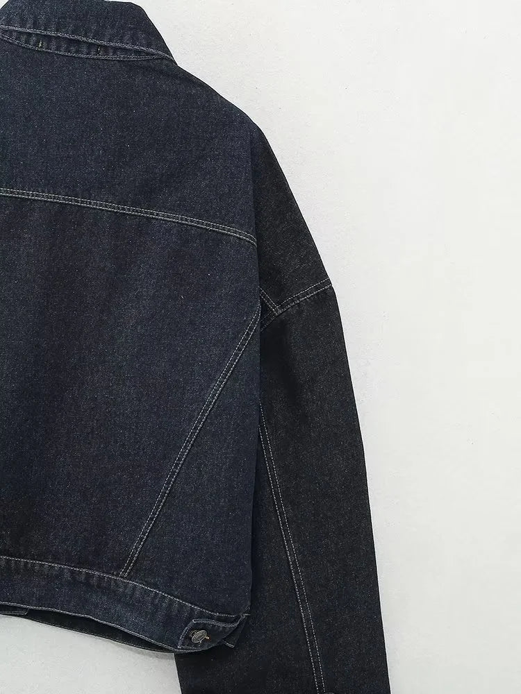 Completo Denim Donna Nero - Old Money®