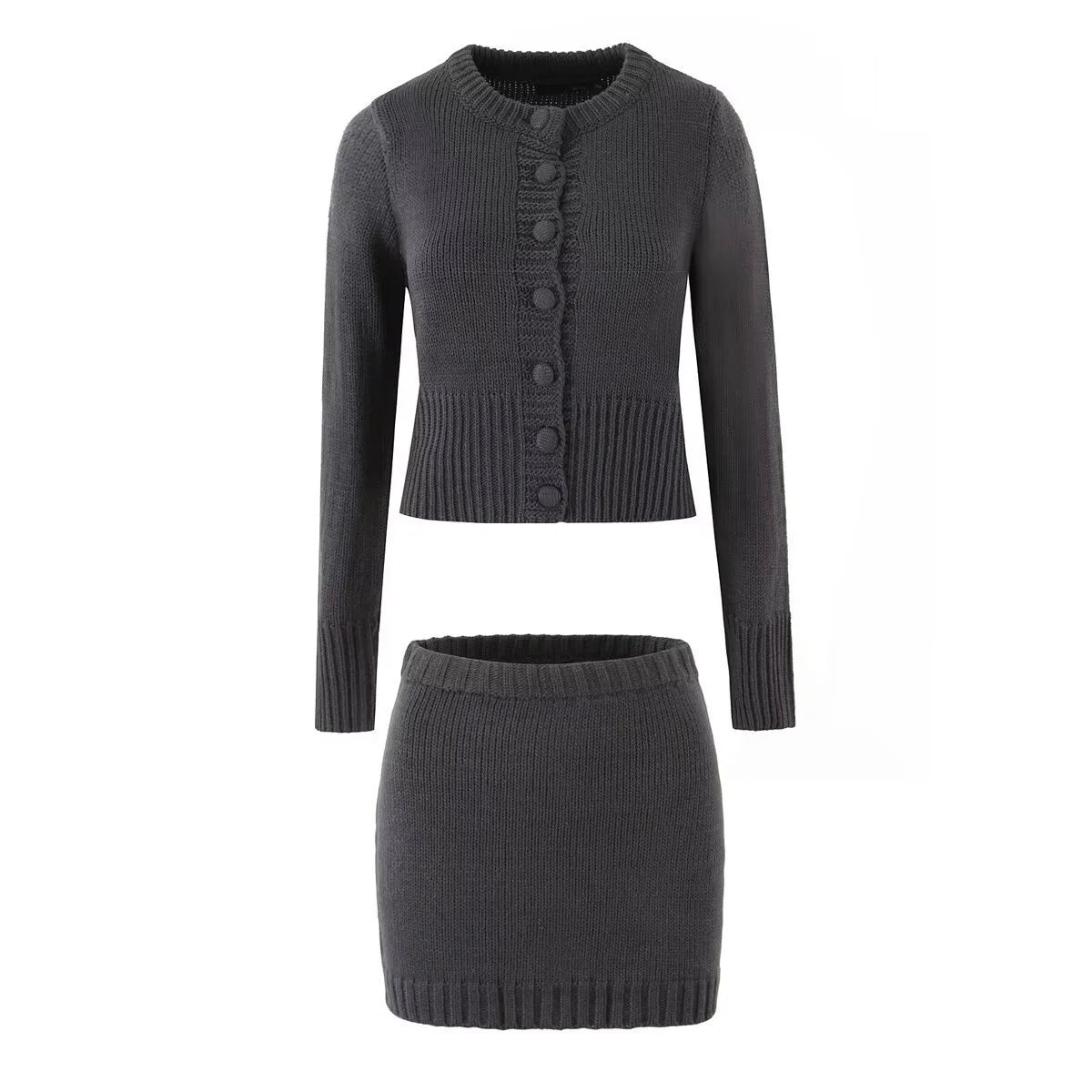 Completo Cardigan e Gonna Maglia Donna - Old Money®