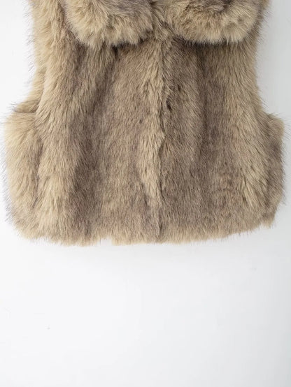 Gilet Smanicato Pelliccia Donna - Old Money®