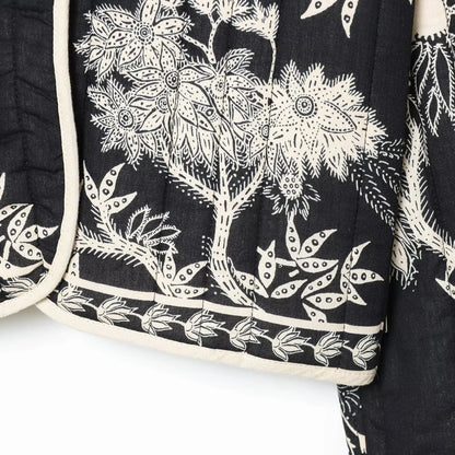 Giacca Kimono Donna Nera - Old Money®