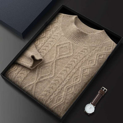 Maglione Girocollo con Trecce in Cashmere - Old Money® - Old Money®