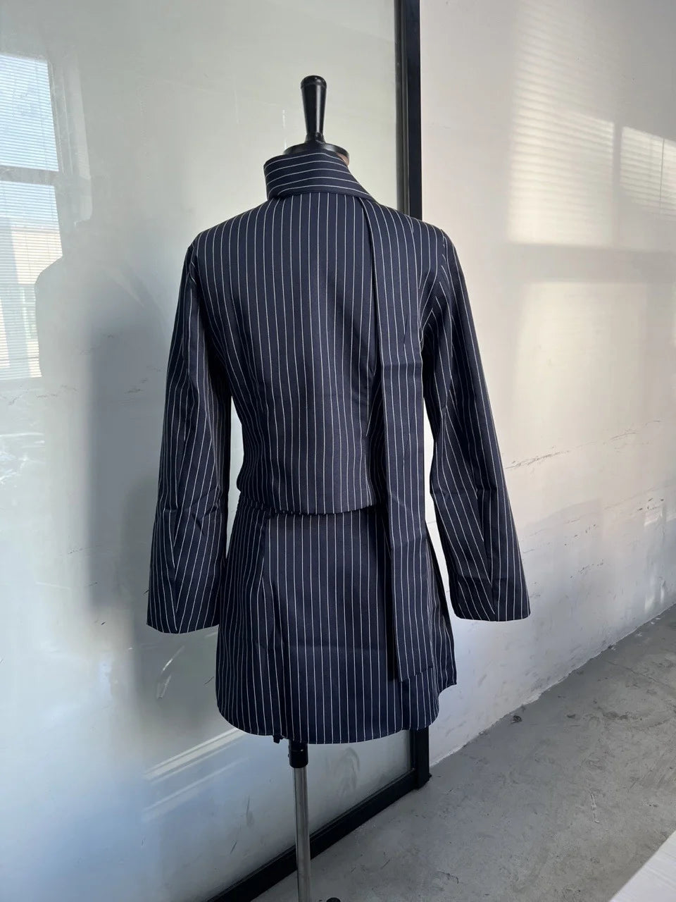 Completo Giacca e Gonna Gessato Donna - Old Money®