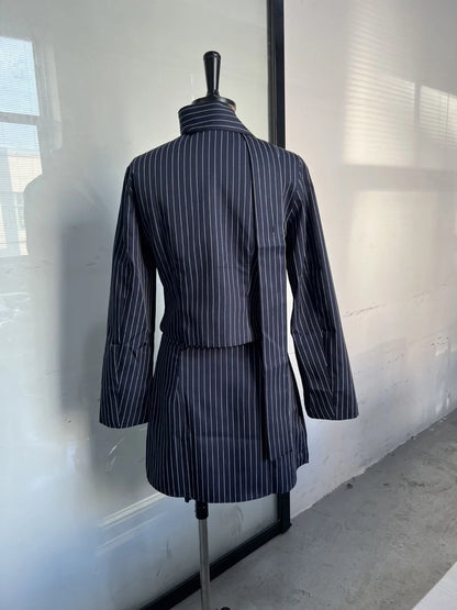 Completo Giacca e Gonna Gessato Donna - Old Money®