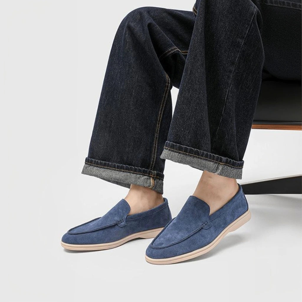 Mocassini Driving Shoes Uomo Camoscio Old Money | Old Money®