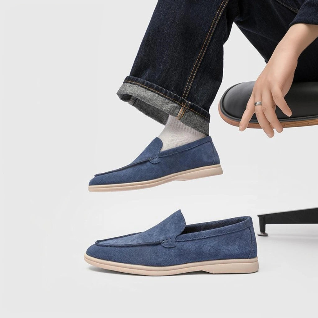 Mocassini Driving Shoes Uomo Camoscio Old Money | Old Money®