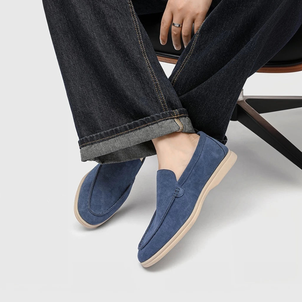 Mocassini Driving Shoes Uomo Camoscio Old Money | Old Money®