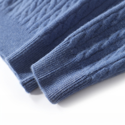 Maglione in Lana Merino Zip - Old Money®