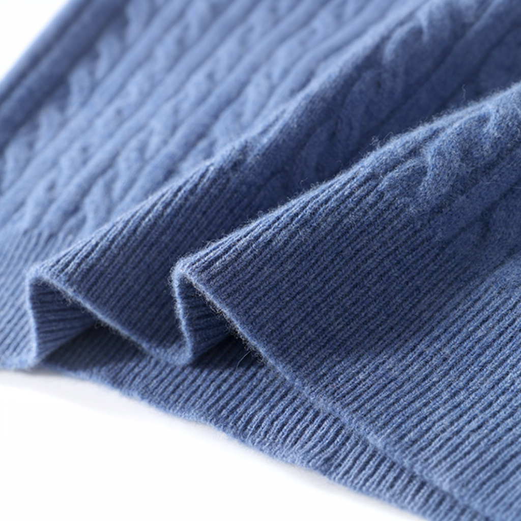 Maglione in Lana Merino Zip - Old Money®