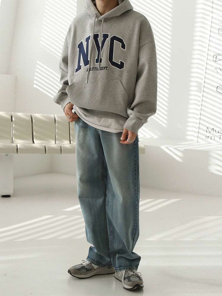 JJXX - Sweat avec imprimé New York sur la poitrine - Gris chiné JJXX - Sweat avec imprimé New York sur la poitrine - Gris chiné
