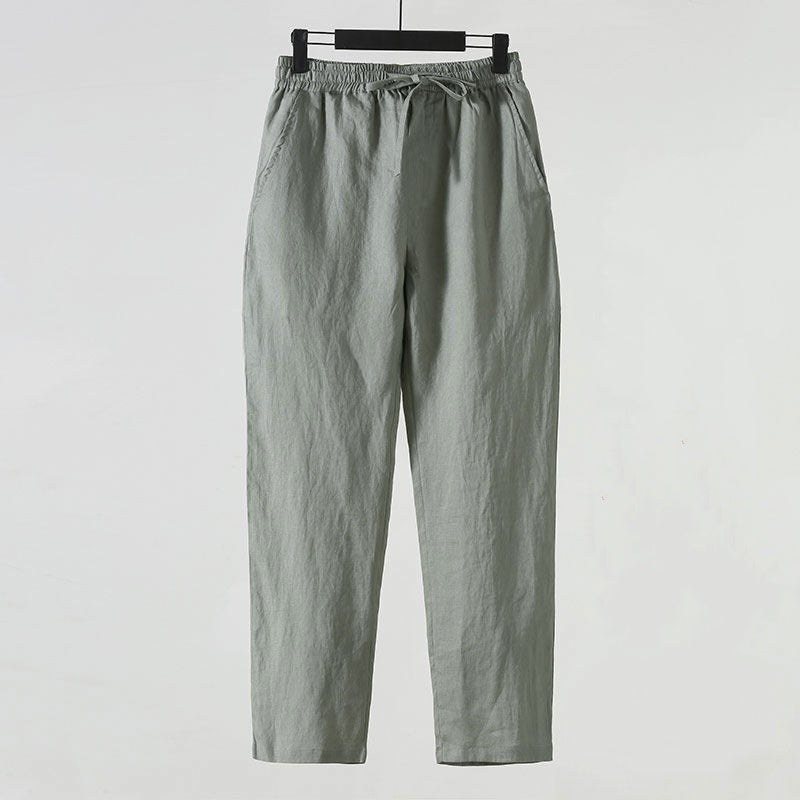 Pantaloni di Lino alla Caviglia - Old Money®