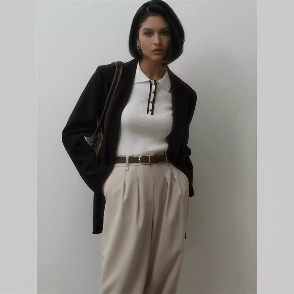 Women's Polo Shirt - A Ribbed Preppy